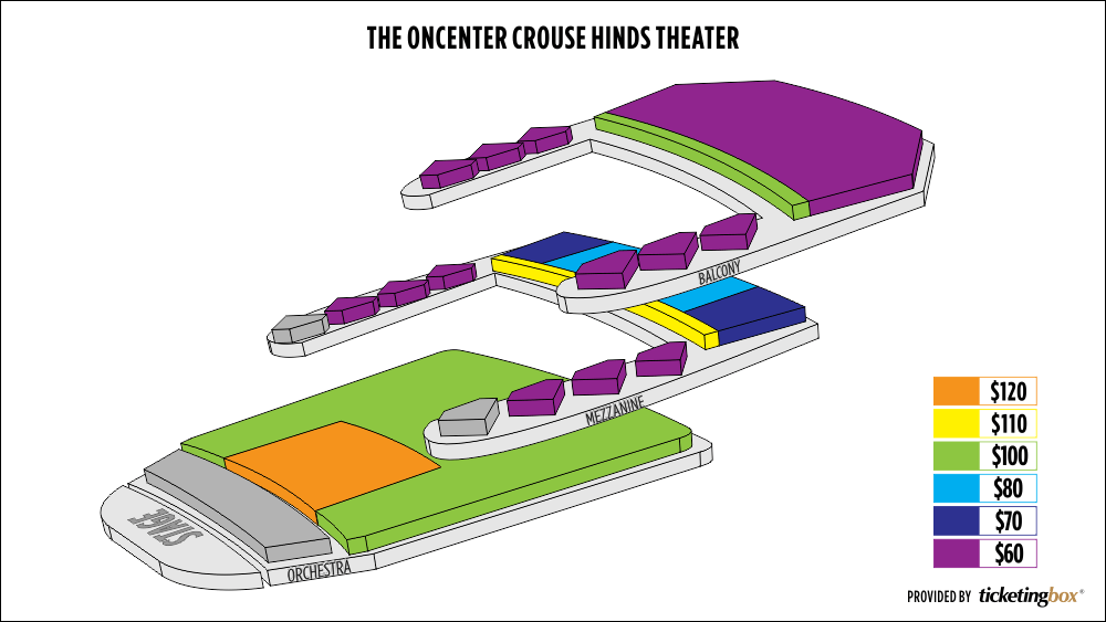 Oncenter Crouse Hinds Theater Seating Chart