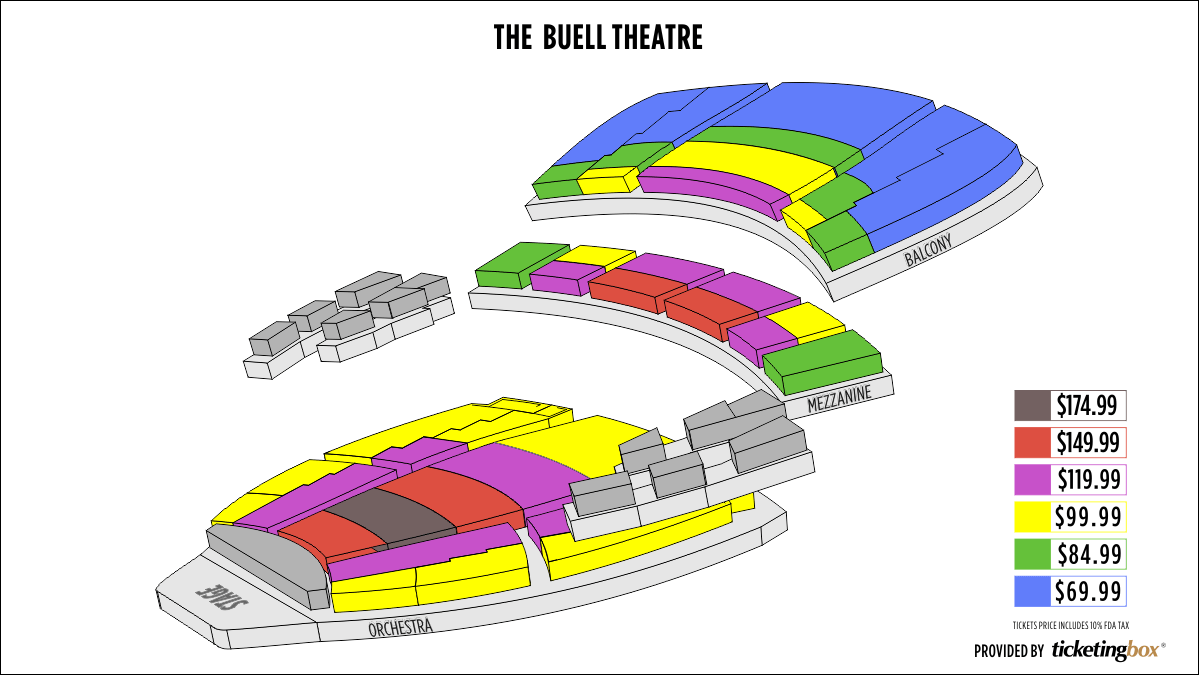 Temple Buell Seating Chart