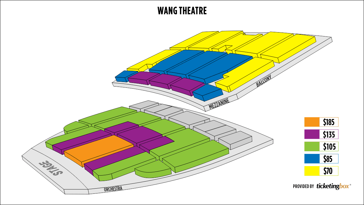 The Wang Theater Seating Chart