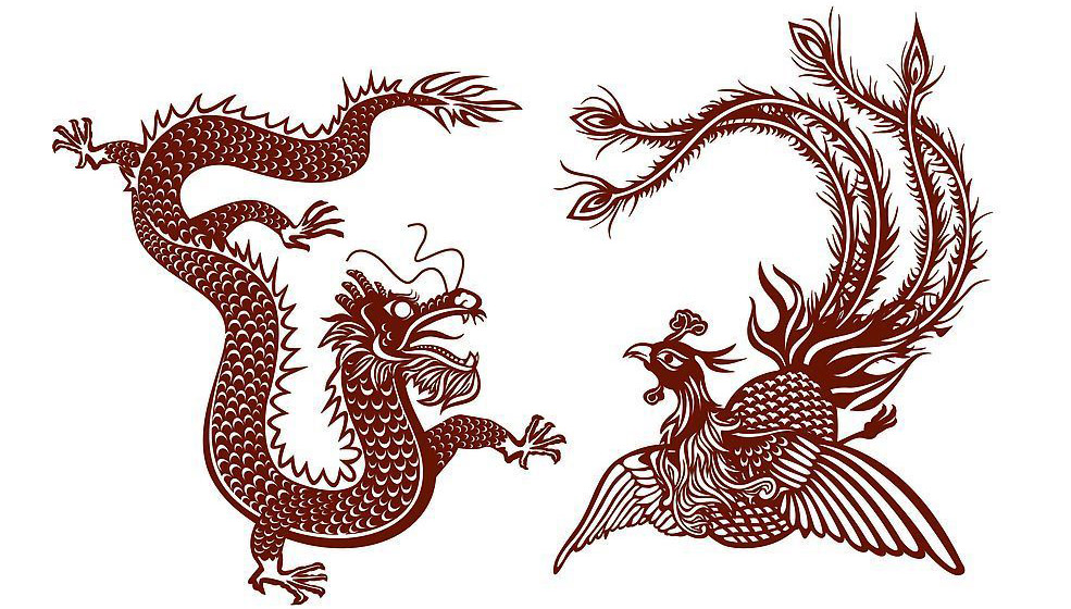 chinese phoenix and dragon