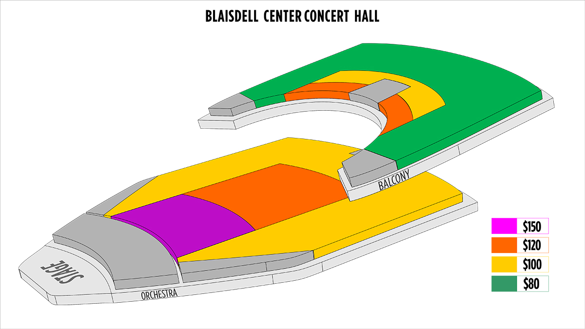 Honolulu Blaisdell Concert Hall Seating Chart
