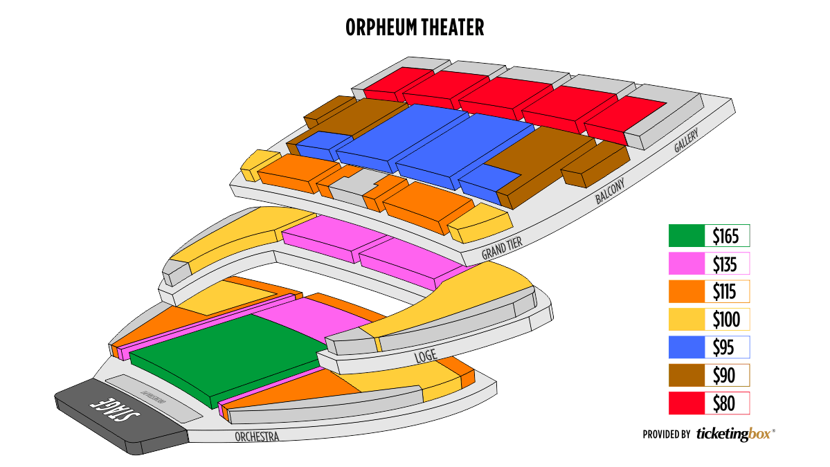 Orpheum Seating Chart San Francisco Two Birds Home