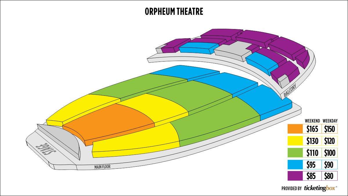 Orpheum Theater Seating Chart Phoenix Awesome Home