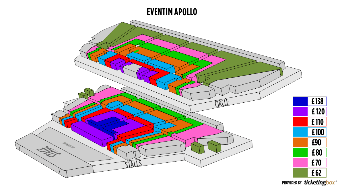 Hammersmith Apollo Seating Map