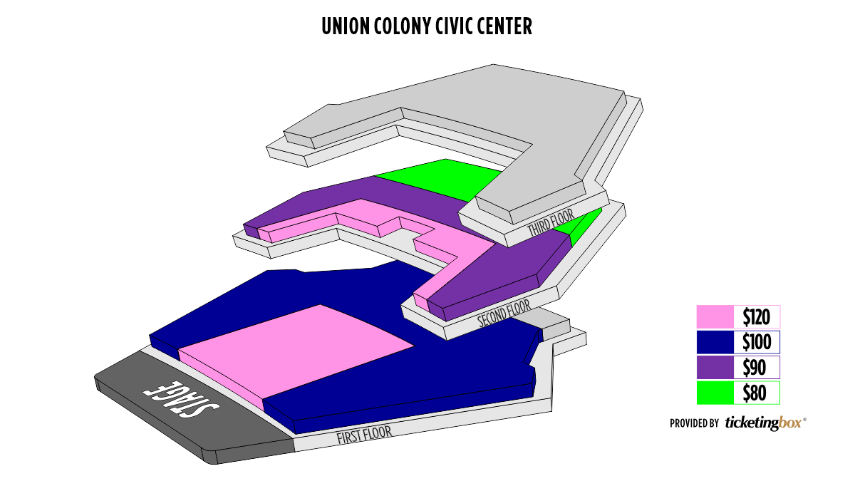 Greeley Union Colony Civic Center - Monfort Concert Hall Seating Chart ...