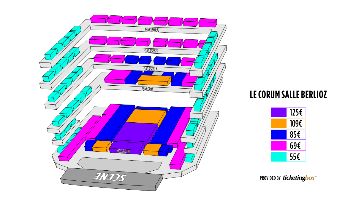 Montpellier Le Corum, Opéra Berlioz Plan De La Salle (Français) Shen