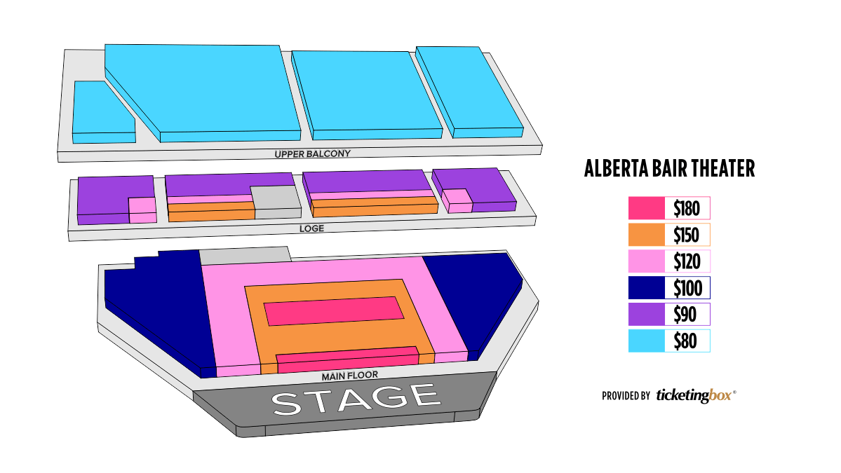 Billings Alberta Bair Theater Seating Chart