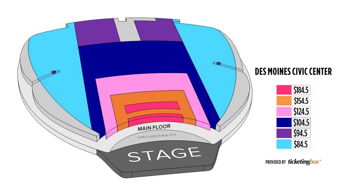 Des Moines Civic Center Seating Map | Cabinets Matttroy