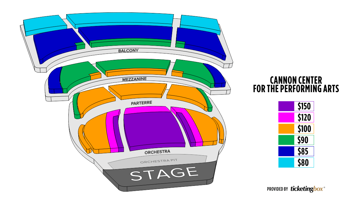 Memphis Cannon Center for the Performing Arts Seating Chart