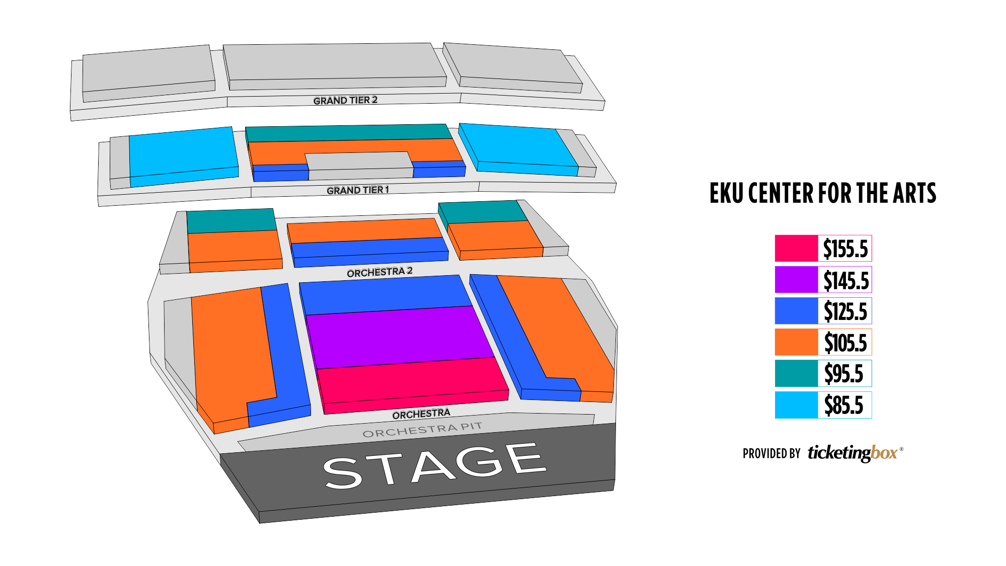 Richmond EKU Center for the Arts Seating Chart