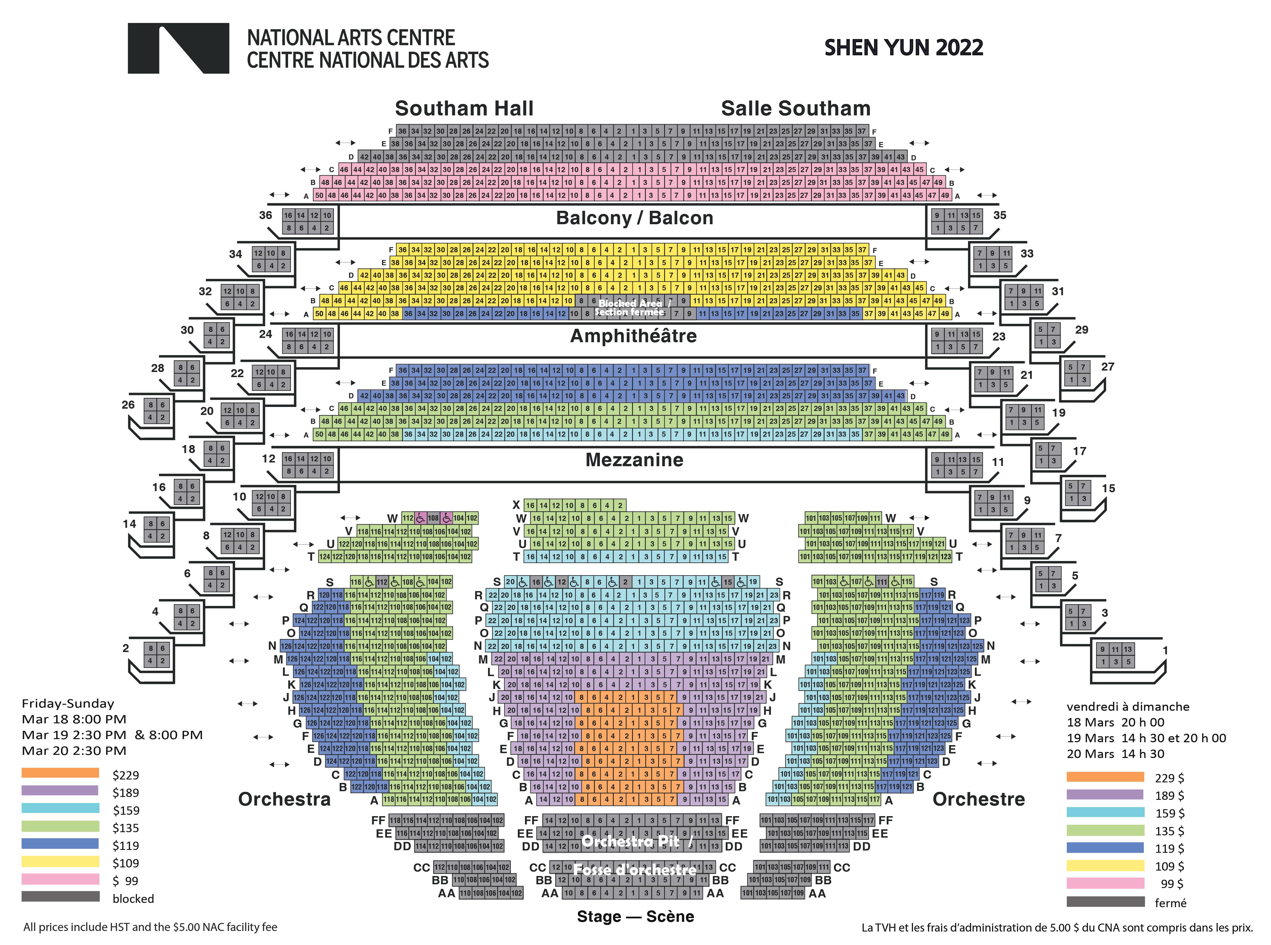 nac ottawa seating