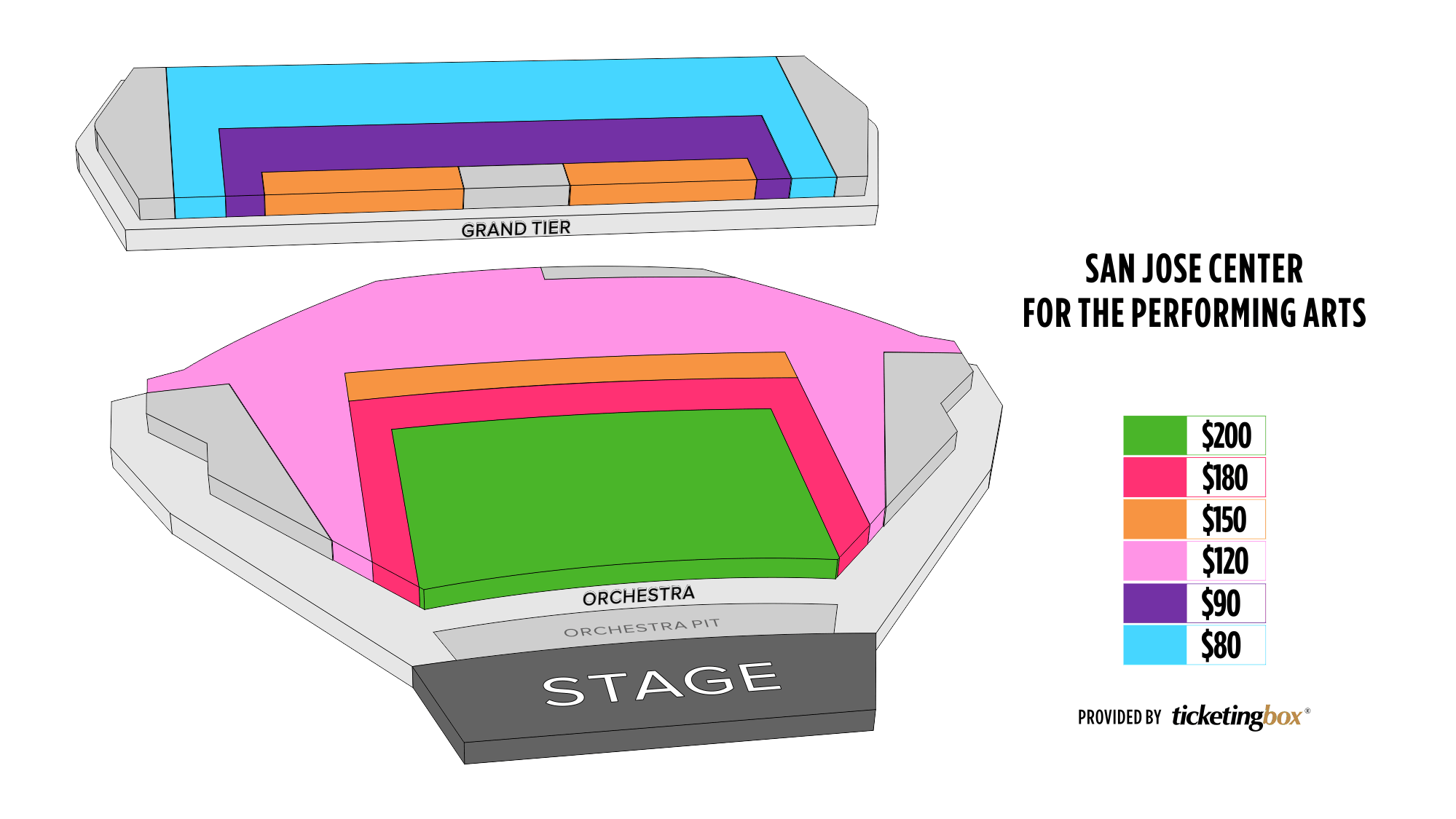 San Jose Center for the Performing Arts Seating Chart