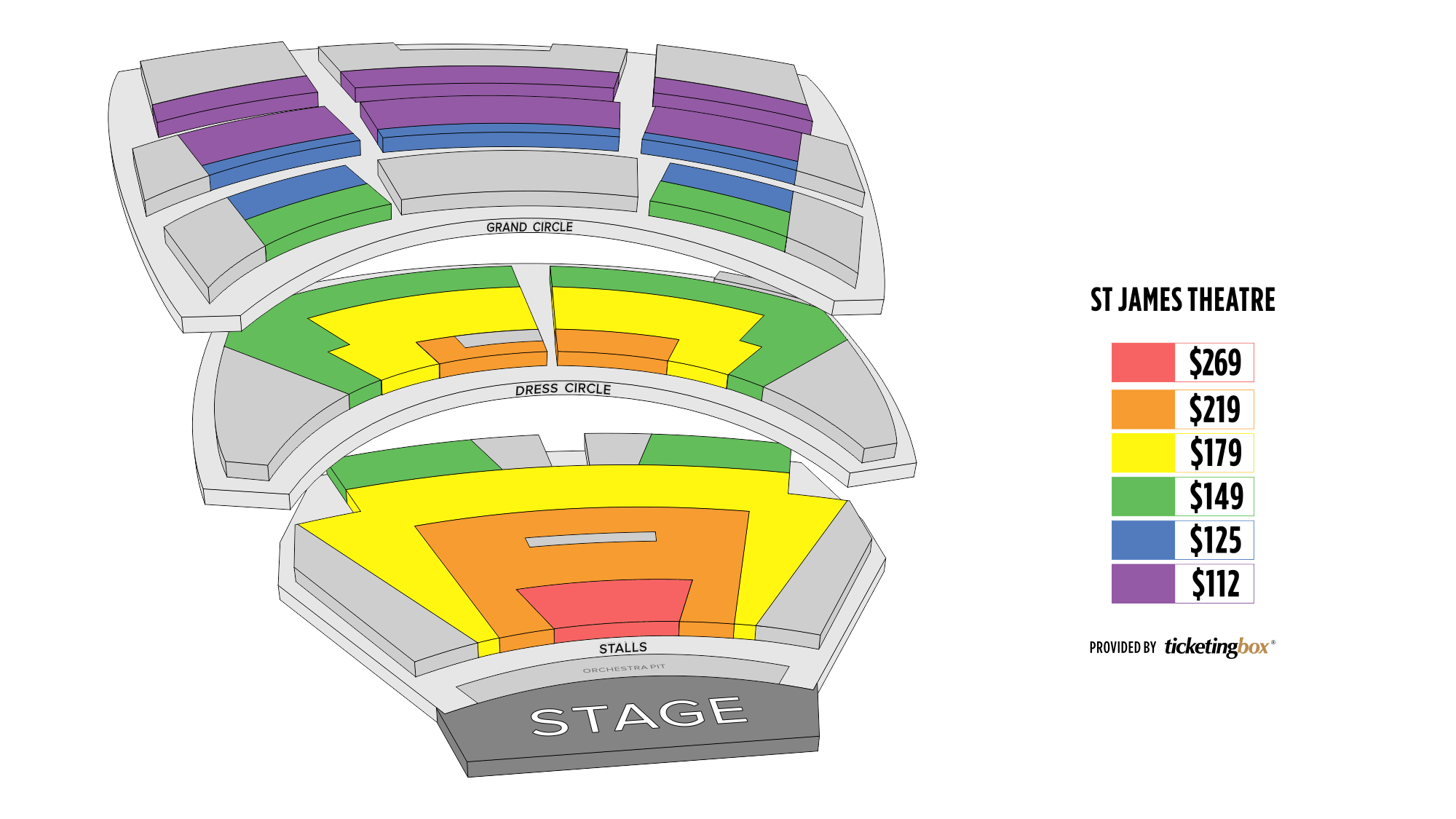 St James Theatre Wellington Seating Plan Elcho Table