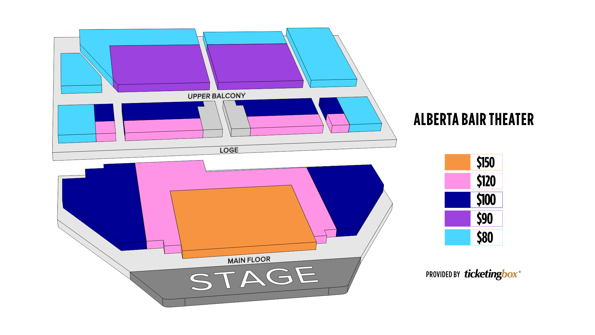Billings Alberta Bair Theater Seating Chart