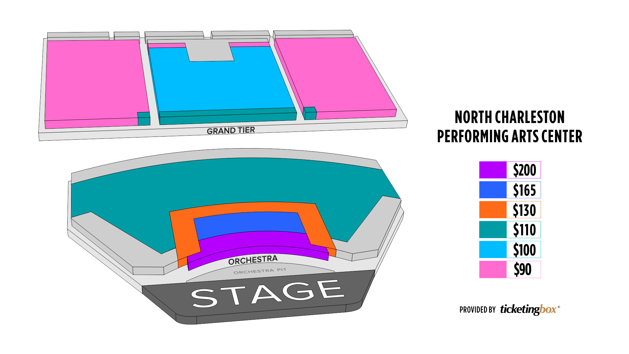 North Charleston North Charleston Performing Arts Center Seating Chart