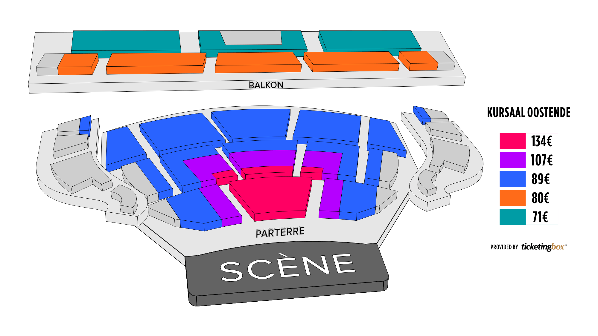 Oostende Kursaal Oostende Seating Chart