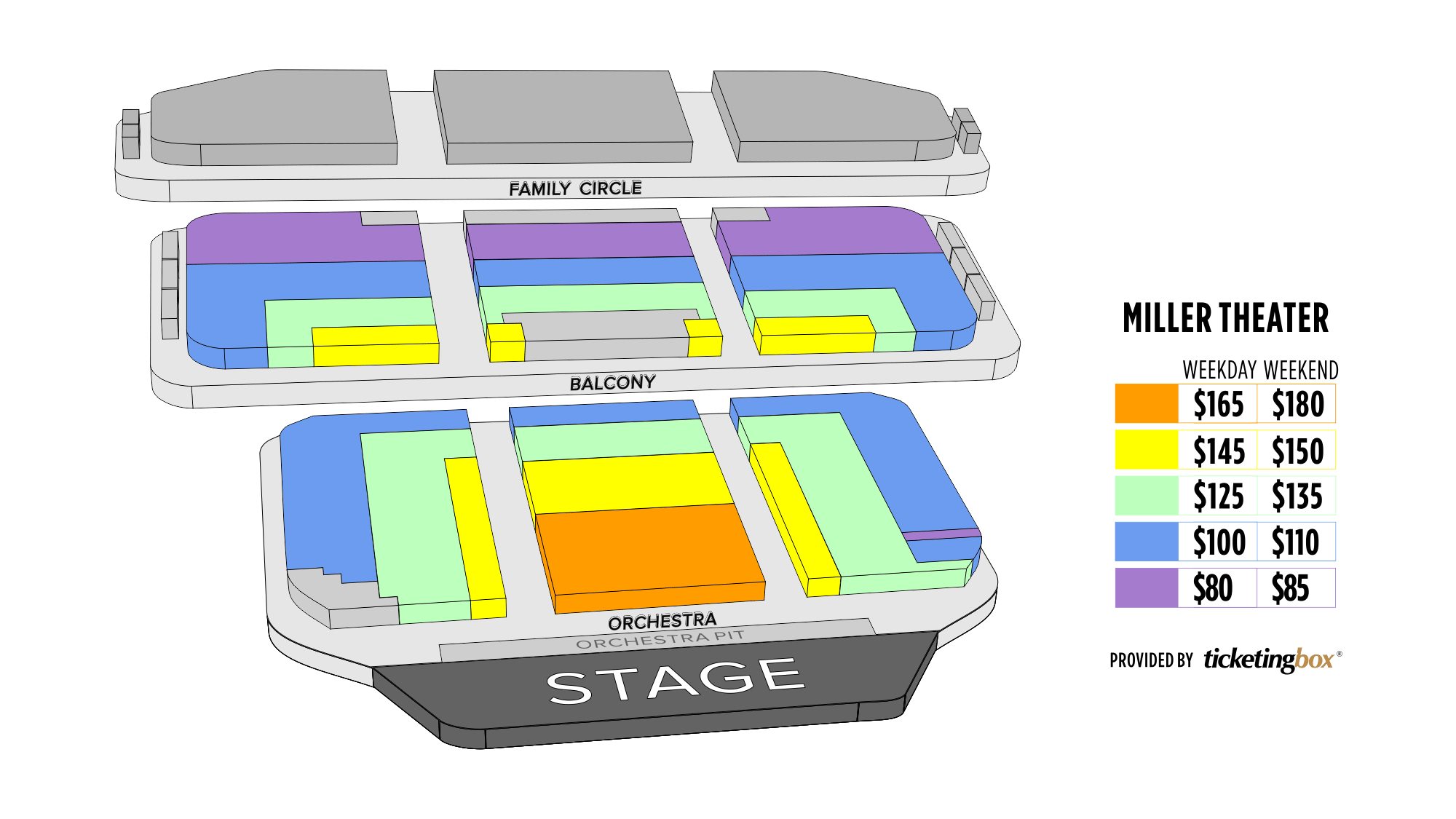 Philadelphia Miller Theater Seating Chart