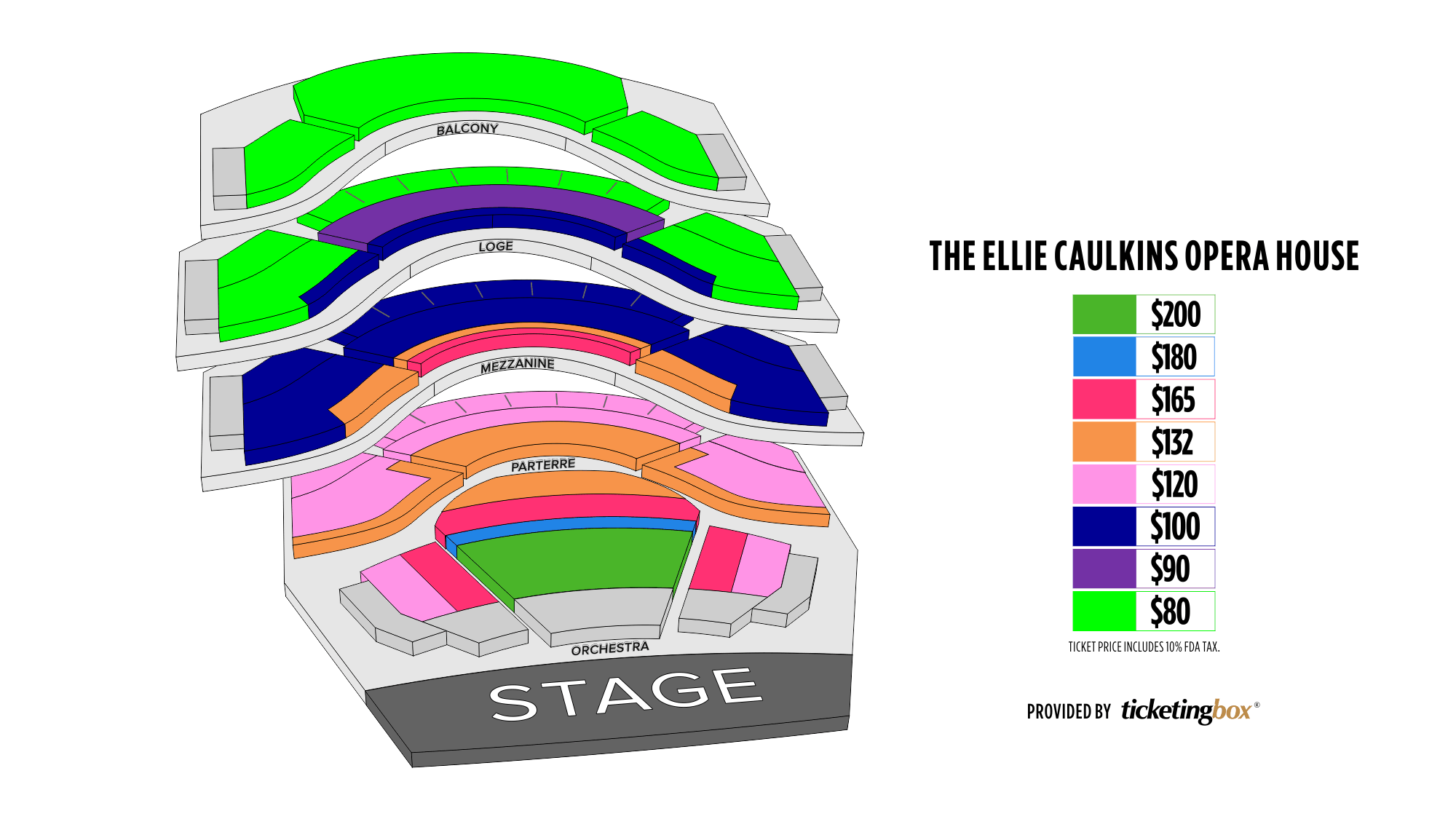 Denver The Ellie Caulkins Opera House at DCPA Seating Chart