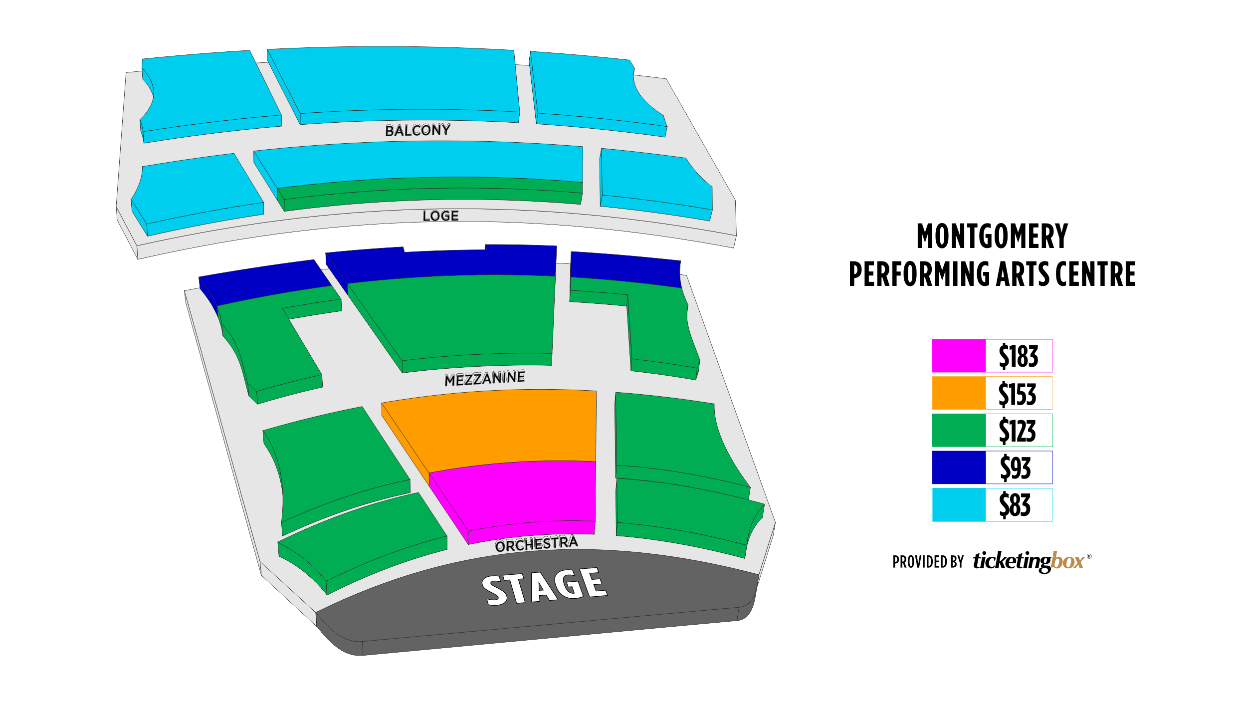 Montgomery Montgomery Performing Arts Centre Seating Chart