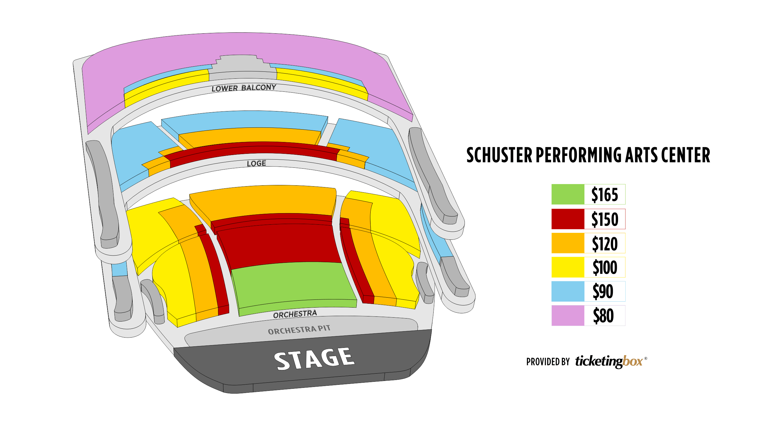 Dayton Schuster Performing Arts Center Seating Chart