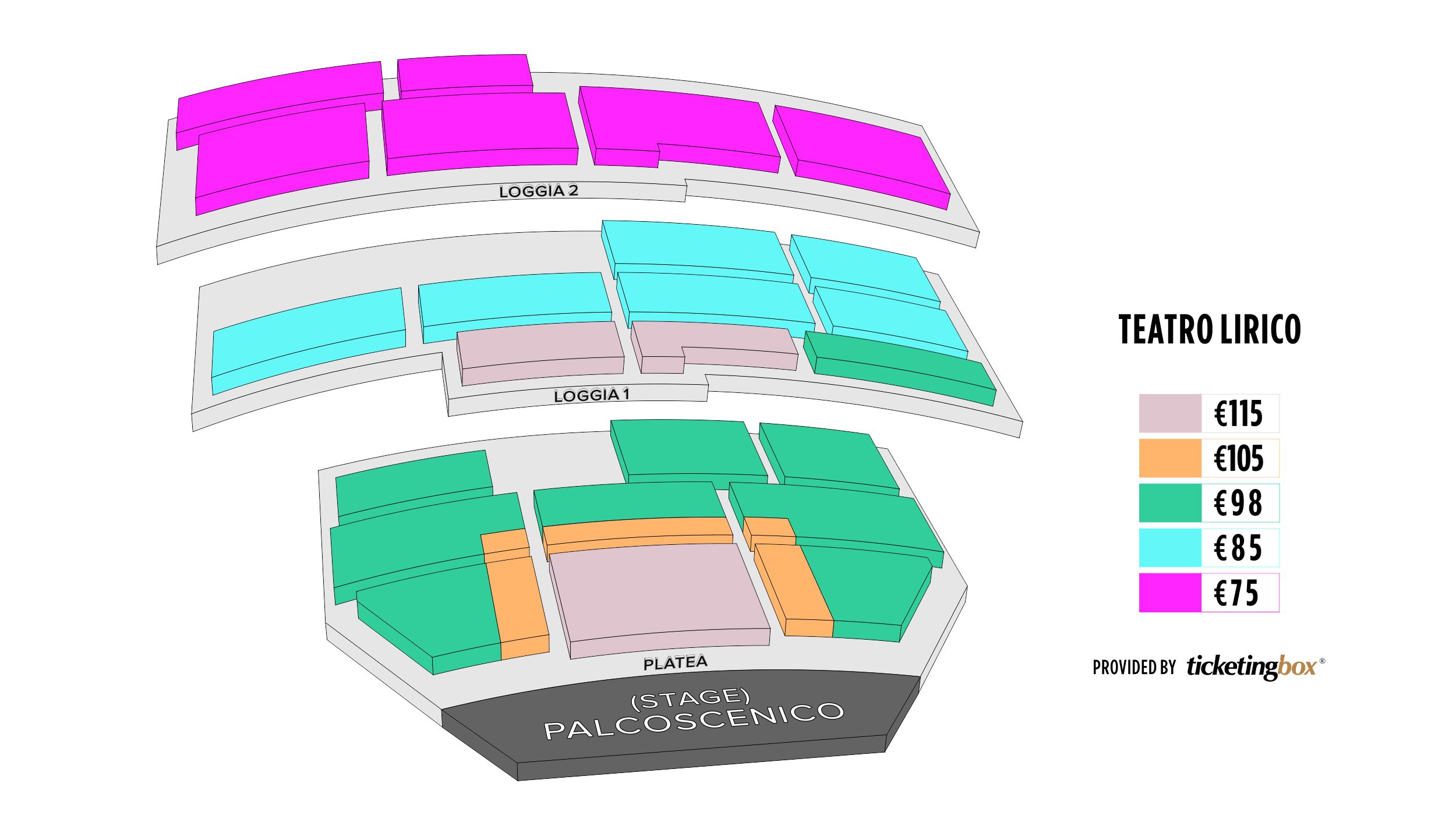 Cagliari Teatro Lirico Seating Chart