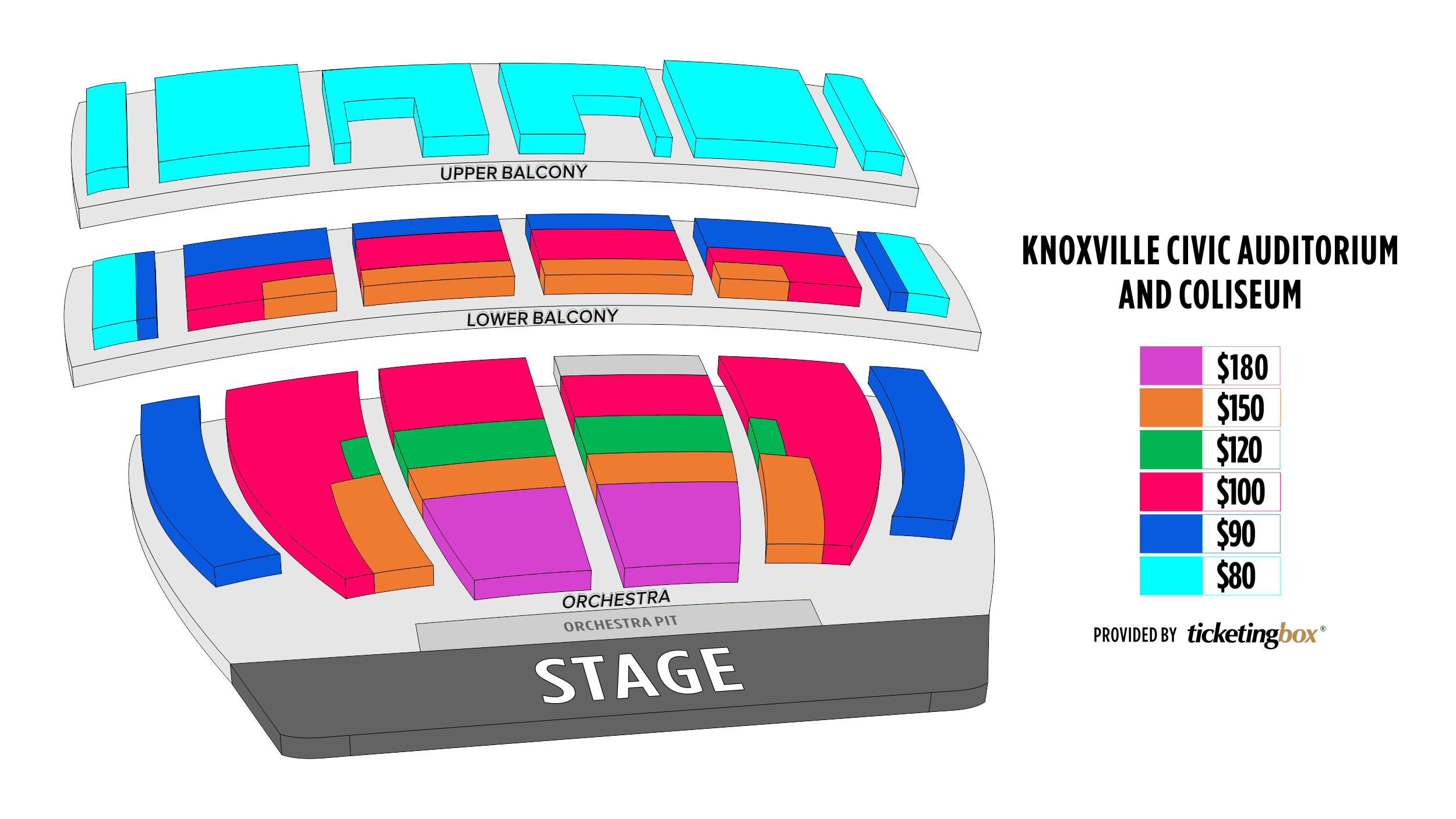 Knoxville Knoxville Civic Auditorium and Coliseum Seating Chart