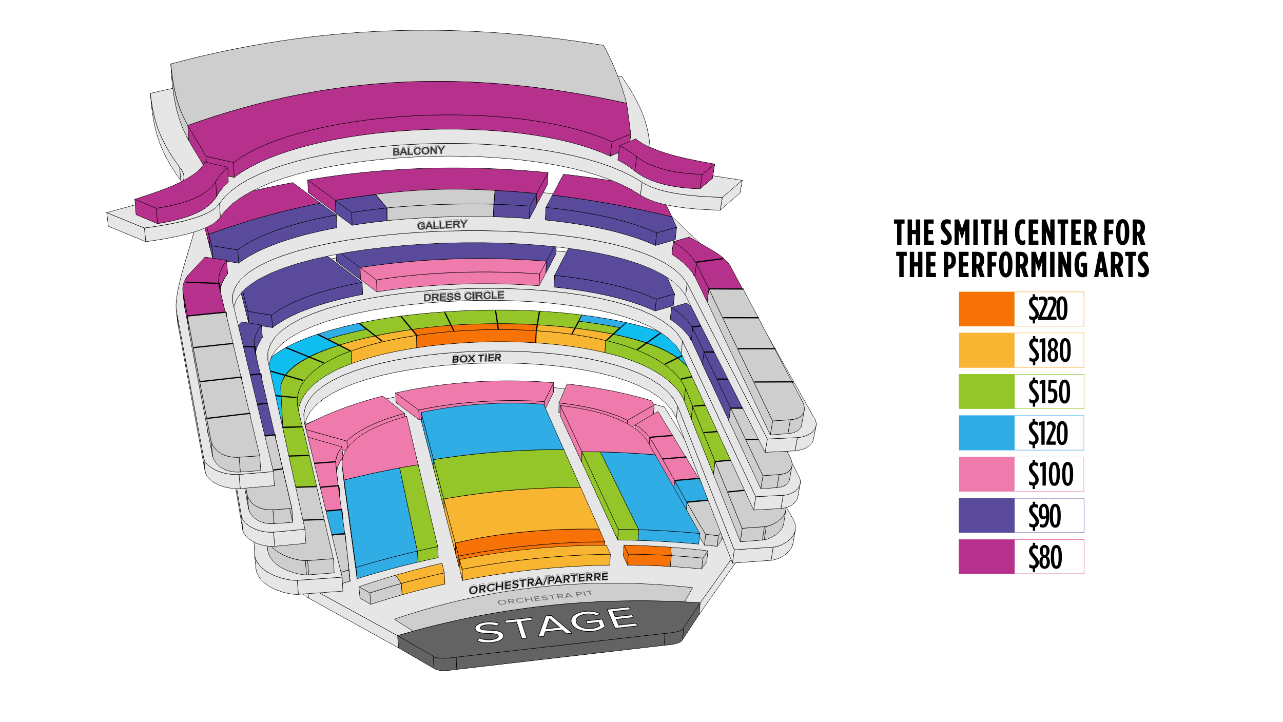 Shen Yun Las Vegas The Smith Center for the Performing Arts Seating Chart